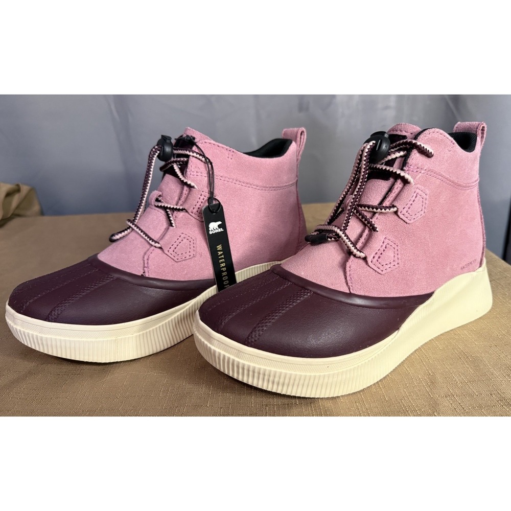 Sorel Out N About IV Classic WP Dazed Mauve Honey White Youth Girl's Size 7 NIB